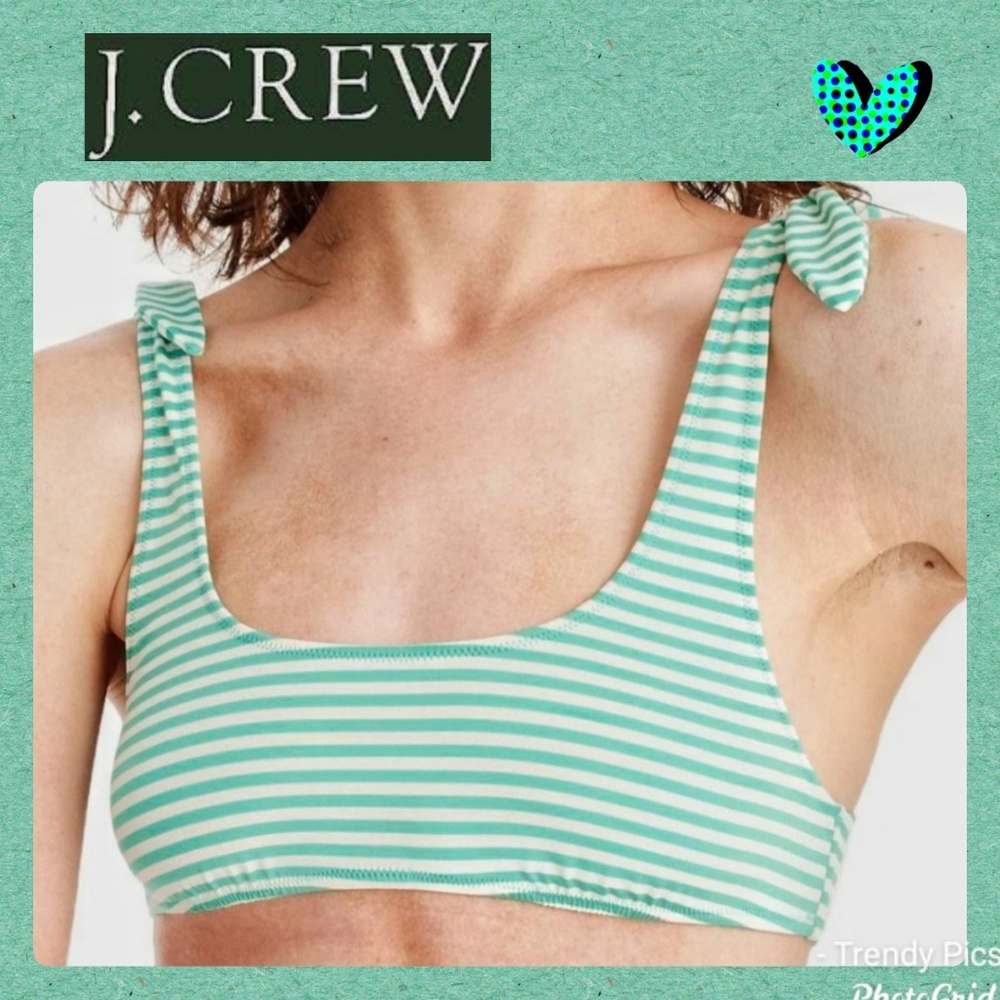 J. Crew Nantucket Playa Bikini Top Lg NWT